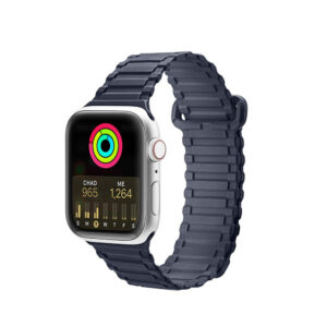 Dux Ducis magnetinis silikoninis dirželis Apple Watch – mėlynas