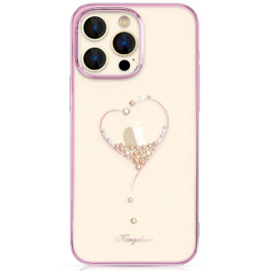 Kingxbar Wish dėklas iPhone 14 Plus – rožinis su kristalais