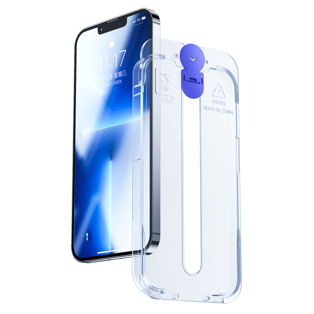 Joyroom grūdintas stiklas iPhone 14 Plus su montavimo rinkiniu