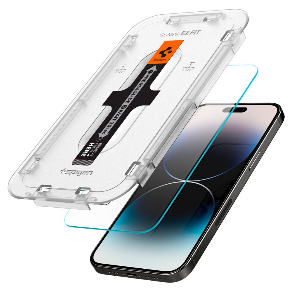Apsauginis stiklas Spigen Glas.tR EZ Fit 2 vnt. iPhone 14 Pro Max Skaidrus