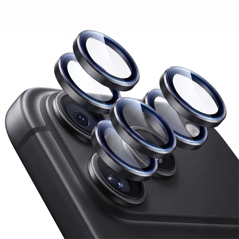 Kameros apsauginis stiklas ESR Armorite Camera Protector iPhone 18 Pro / 18 Pro Max, 2 vnt., juodas