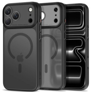 Dėklas Tech-Protect MagPrime MagSafe CC iPhone 17 Pro / 18 Pro, matinis juodas