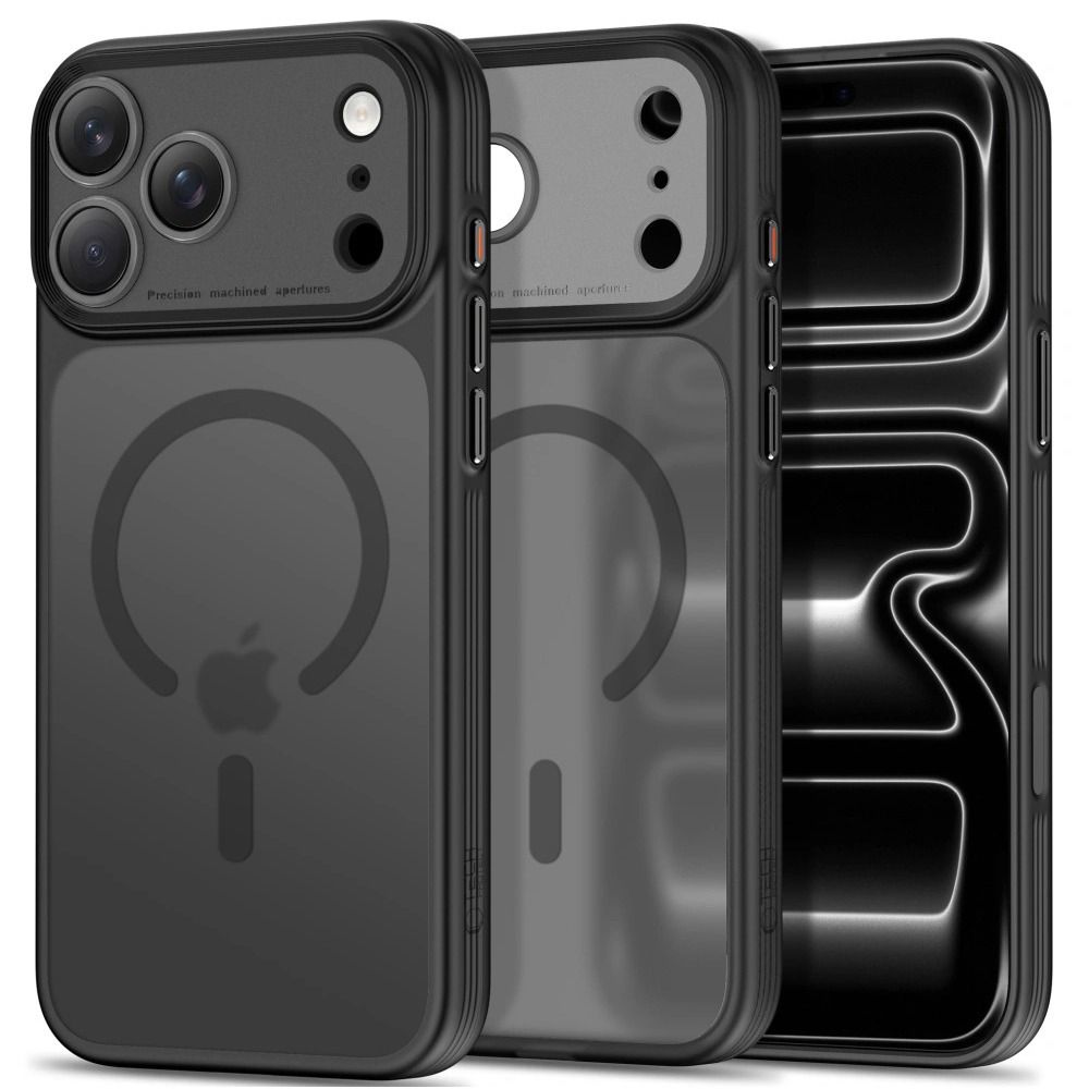 Dėklas Tech-Protect MagPrime MagSafe CC iPhone 17 Pro / 18 Pro, matinis juodas