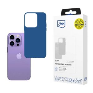 Dėklas skirtas iPhone 14 Pro Max iš 3mk Matt Case serijos - mėlynas