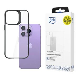 3mk satin armor dėklas+ iPhone 14 Pro Max Series - Black