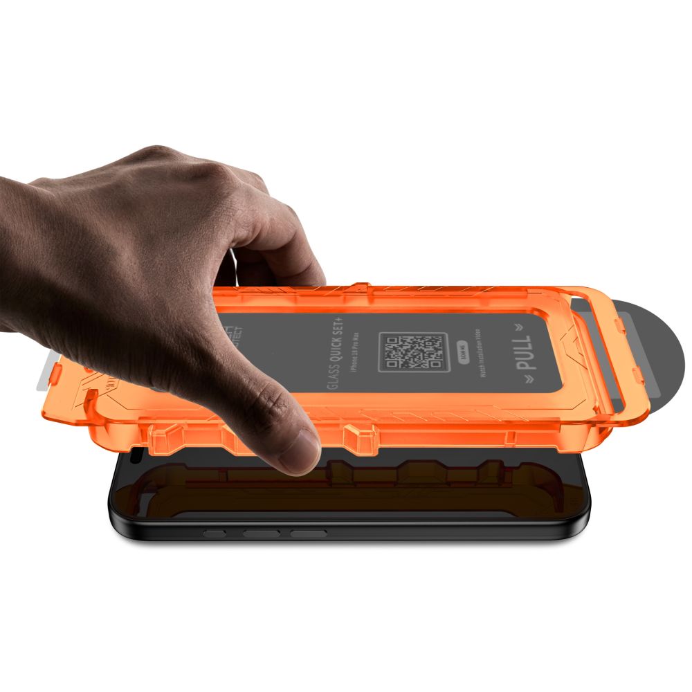 Apsauginis stiklas Tech-Protect Quick Set Spy+ iPhone 18 Pro, privatumo, 2 vnt.