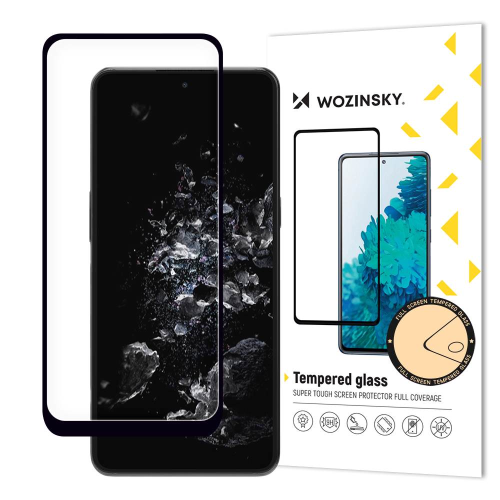 Wozinsky Full Glue grūdintas stiklas OnePlus 10T/Ace Pro – juodas rėmelis