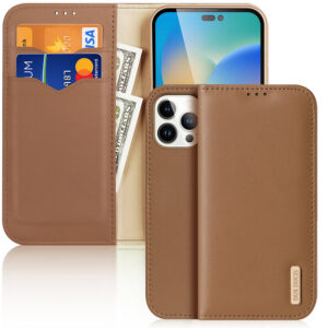 Dux Ducis Hivo odinis dėklas iPhone 14 Pro Max – rudas