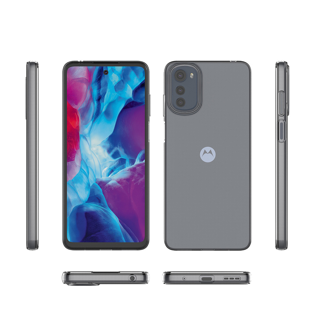 Ultra Clear 0,5 mm plonas dėklas Motorola Moto E32, skaidrus
