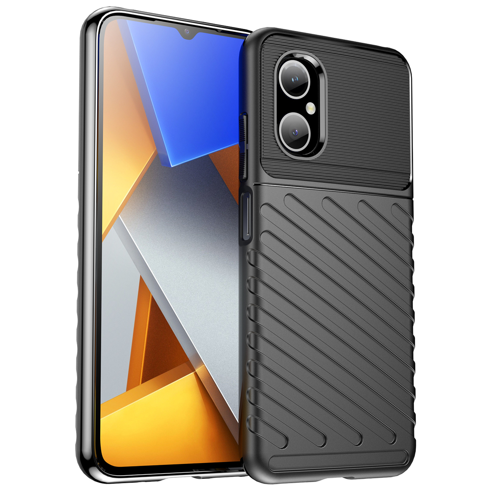 Apsauginis Thunder Case dėklas Xiaomi Poco M4 5G – juodas