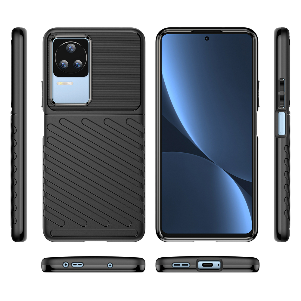 Xiaomi Poco F4 5G Thunder Case TPU dėklas – juodas