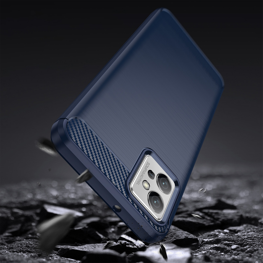 Carbon Case dėklas Realme C35 – juodas (TPU)