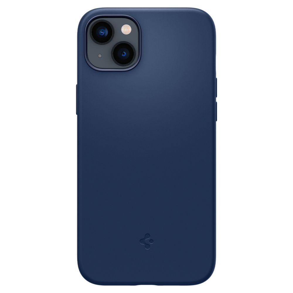 Dėklas Spigen Silicone Fit Mag MagSafe iPhone 14 Plus / 15 Plus, tamsiai mėlynas