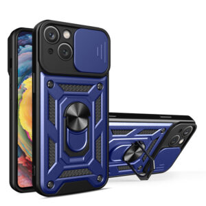 Hybrid Armor Camshield dėklas iPhone 14 Plus – mėlynas