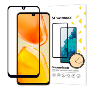 Wozinsky Full Glue Tempered Glass Vivo X80 Lite / V25 Visas ekranas su juodu rėmeliu (tinka dėklui)