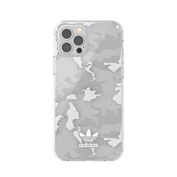 Adidas SnapCase Camo dėklas iPhone 12/12 Pro – skaidrus/baltas