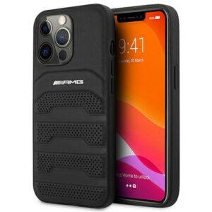 Mercedes-AMG Debossed Lines dėklas iPhone 14 Pro – juodas