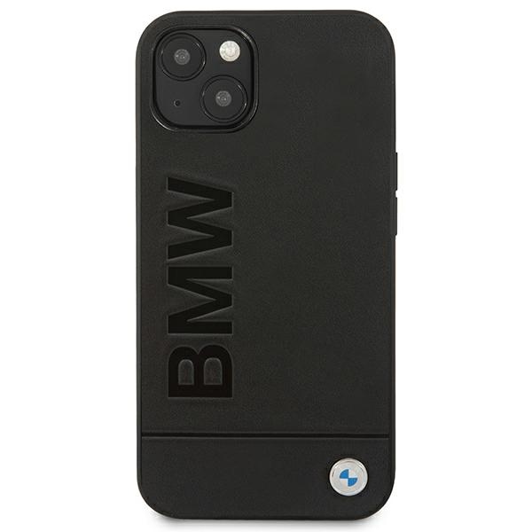 BMW Leather Stamp odinis dėklas iPhone 14 Plus – juodas