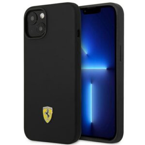 Ferrari silikoninis dėklas iPhone 14 – juodas