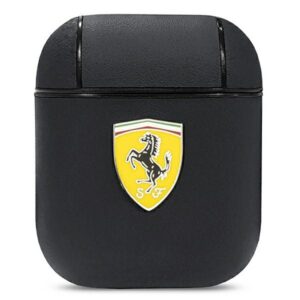 Ferrari odinis dėklas AirPods – juodas (On Track)