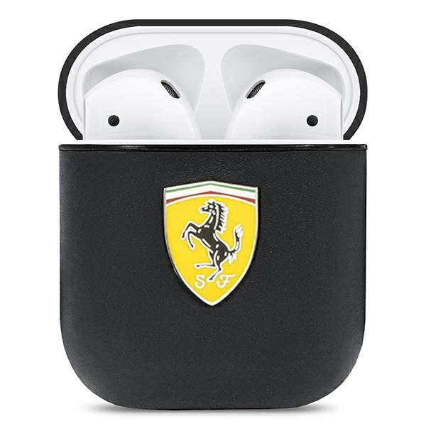 Ferrari odinis dėklas AirPods – juodas (On Track)
