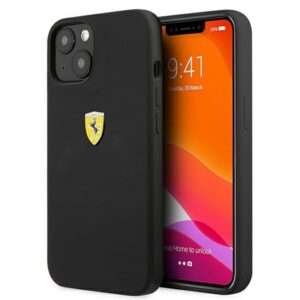 Ferrari silikoninis dėklas iPhone 13 mini – juodas