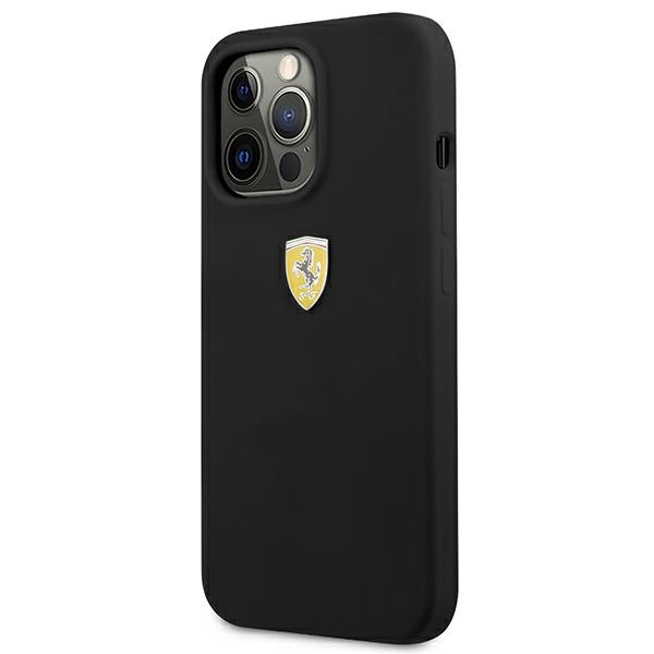 Ferrari silikoninis dėklas iPhone 13 Pro Max – juodas
