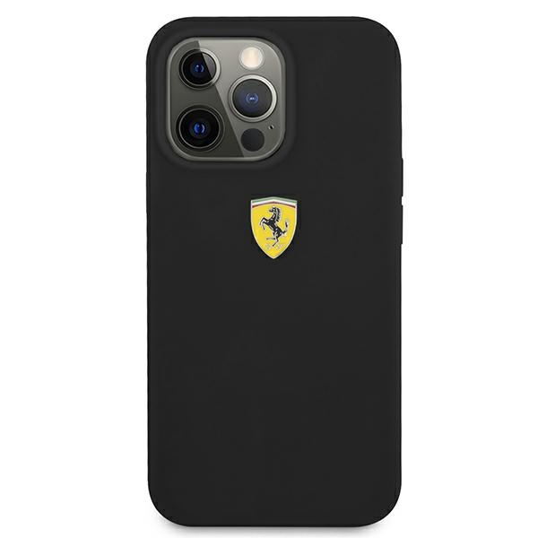 Ferrari silikoninis dėklas iPhone 13 Pro Max – juodas