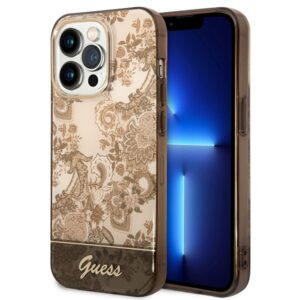 Guess dėklas iPhone 14 Pro – ochra