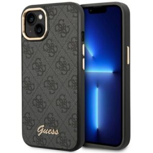 Guess dėklas iPhone 14 Plus – juodas, 4G Vintage