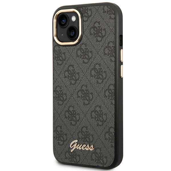 Guess dėklas iPhone 14 Plus – juodas, 4G Vintage