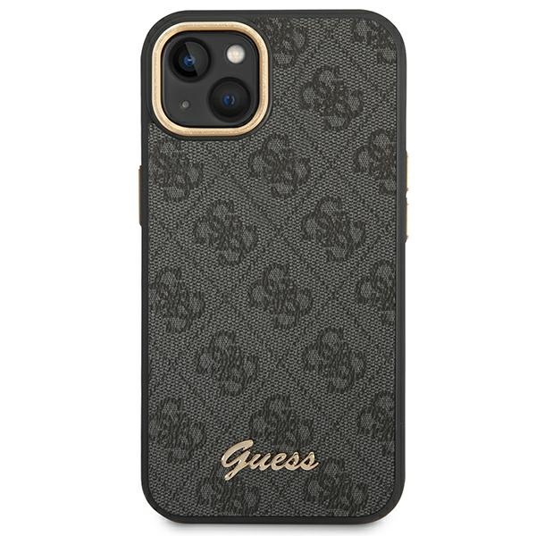 Guess dėklas iPhone 14 Plus – juodas, 4G Vintage