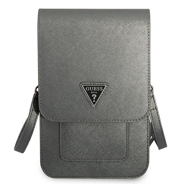 Guess Krepšys GUWBSATMGR pilkas / pilkas Saffiano Triangle