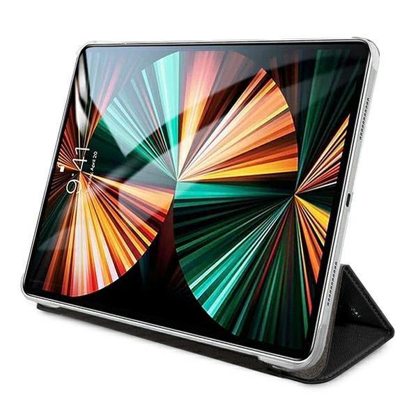 Karl Lagerfeld Saffiano Ikonic Karl dėklas, skirtas iPad 12.9" Pro 2021 - juodas