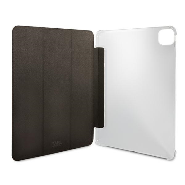 Karl Lagerfeld Saffiano Ikonic Karl dėklas, skirtas iPad 12.9" Pro 2021 - juodas