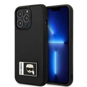 Karl Lagerfeld Ikonik Patch dėklas iPhone 13/13 Pro – juodas