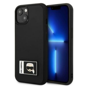Karl Lagerfeld Ikonik Patch dėklas iPhone 13 mini – juodas