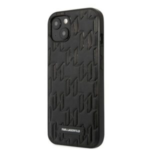 Karl Lagerfeld Monogram Plaque dėklas iPhone 13 mini – juodas