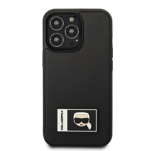 Karl Lagerfeld Ikonik Patch dėklas iPhone 13 Pro Max – juodas