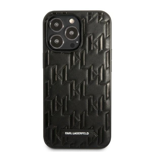 Karl Lagerfeld Monogram Plaque dėklas iPhone 13 Pro Max – juodas