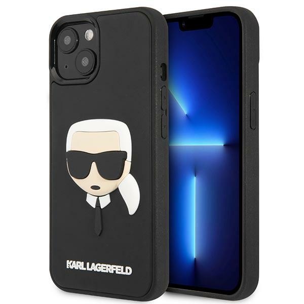 Karl Lagerfeld 3D Rubber dėklas iPhone 14 Plus – juodas