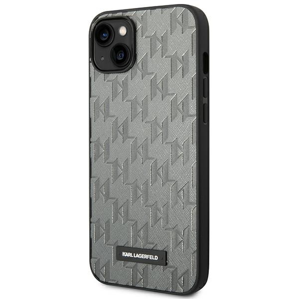Karl Lagerfeld kietas dėklas iPhone 14 Plus – pilkas