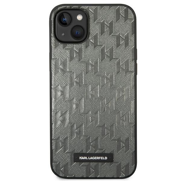 Karl Lagerfeld kietas dėklas iPhone 14 Plus – pilkas