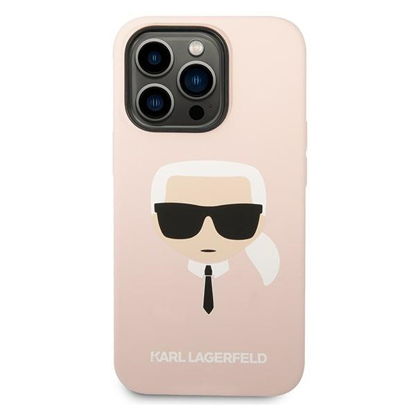 Karl Lagerfeld MagSafe dėklas iPhone 14 Pro Max – rožinis