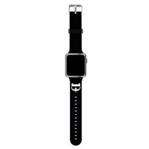 Karl Lagerfeld Apple Watch silikoninė apyrankė – juoda
