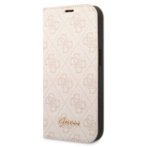 Guess knygutės dėklas iPhone 14 Pro Max – rožinis