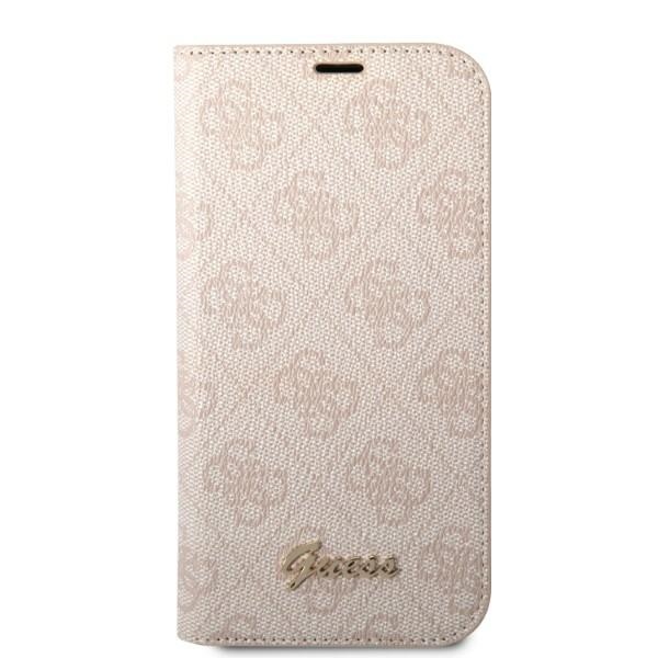 Guess knygutės dėklas iPhone 14 Pro Max – rožinis