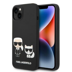 Karl Lagerfeld MagSafe dėklas iPhone 14 Plus – juodas