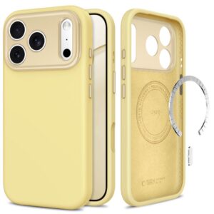 Dėklas Tech-Protect Uniq MagSafe CC iPhone 17 Pro Max / 18 Pro Max, šviesiai geltonas