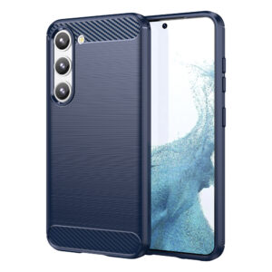 Carbon Case dėklas Samsung Galaxy S23+ – mėlynas